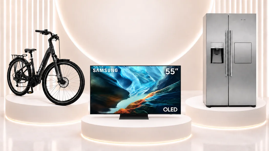 Nagrody na poziomie AMBASADOR: Telewizor SAMSUNG 55" OLED 4K, Rower elektryczny ROMET E-Modeco, Lodówka SIEMENS iQ500 Side by side