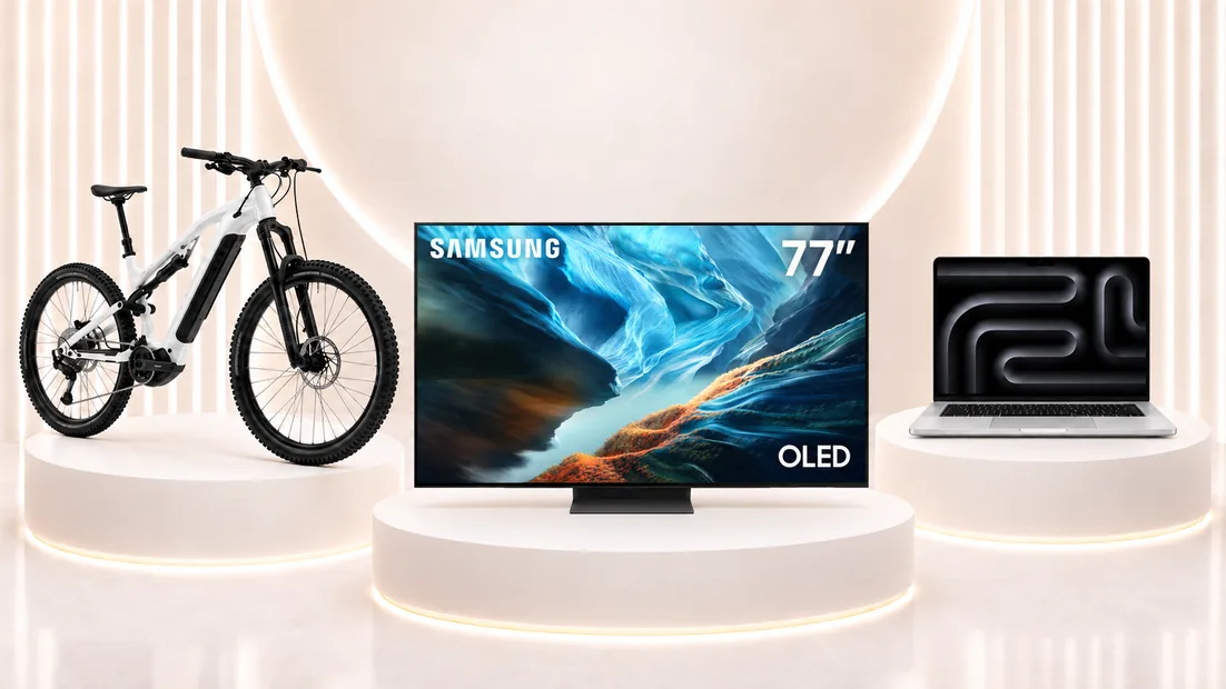 Nagrody na poziomie ELITA: Laptop APPLE MacBook Pro 2026 16", Telewizor SAMSUNG 77" OLED 4K, Rower elektryczny górski MTB